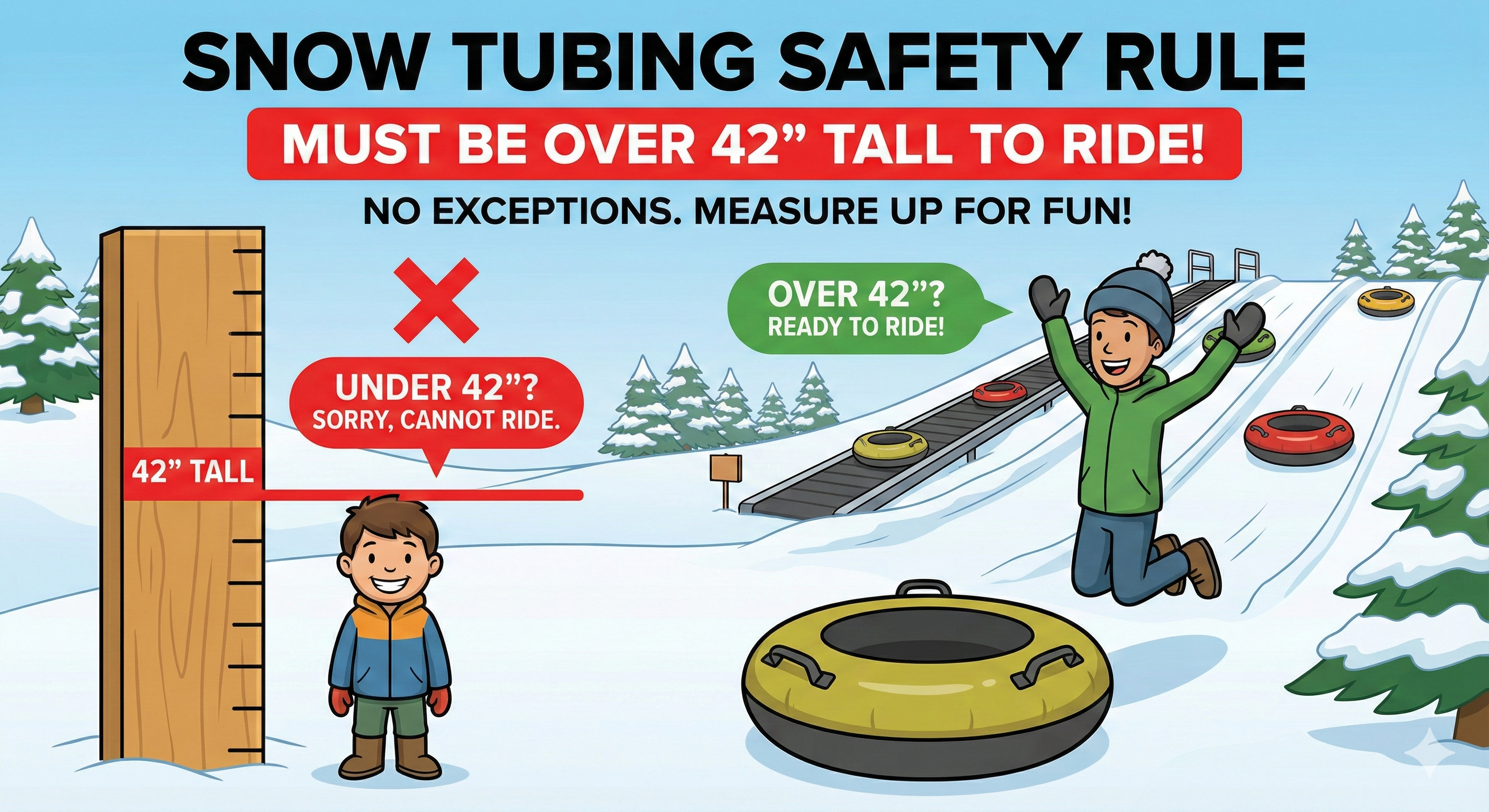 42" Tall Safety Rule