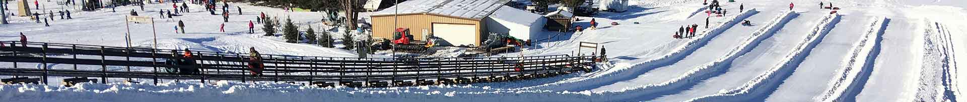 Mount Kato Snow Tubing Panorama